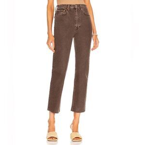 NWT Re/Done 70s Ultra High-Rise Stove Pipe Jeans in Washed Chocolate Size 29